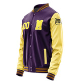 Custom Purple Light Yellow Jacket Jb0707260719261817