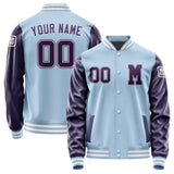 Custom Light Blue Purple Jacket