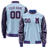 Custom Light Blue Purple Jacket Jb0808070915071817