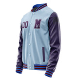 Custom Light Blue Purple Jacket Jb0808070915071817