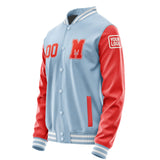 Custom Light Blue Orange Red Jacket Jb0808120818121818