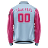 Custom Light Blue Pink Jacket Jb0808130817131817