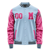 Custom Light Blue Pink Jacket Jb0808130817131817