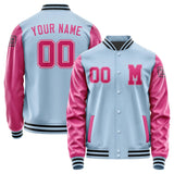 Custom Light Blue Pink Jacket