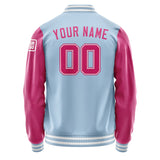 Custom Light Blue Pink Jacket Jb0808130818131818