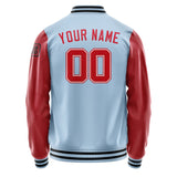 Custom Light Blue Red Jacket Jb0808140817141817