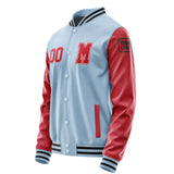 Custom Light Blue Red Jacket Jb0808140817141817