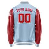 Custom Light Blue Red Jacket Jb0808140818141818