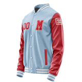 Custom Light Blue Red Jacket Jb0808140818141818