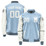 Custom Light Blue White Jacket