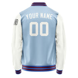 Custom Light Blue White Jacket Jb0808180915181817