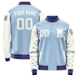 Custom Light Blue White Jacket