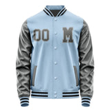 Custom Light Blue Dark Grey Jacket Jb0808200817201817