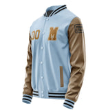 Custom Light Blue Khaki Jacket Jb0808220817221817