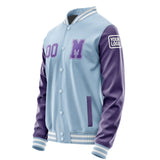 Custom Light Blue Light Purple Jacket Jb0808230818231818