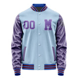 Custom Light Blue Light Purple Jacket Jb0808230915231817