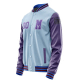 Custom Light Blue Light Purple Jacket Jb0808230915231817