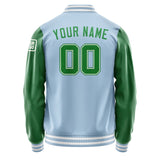 Custom Light Blue Emerald Green Jacket Jb0808240818241818