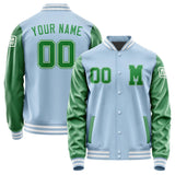 Custom Light Blue Emerald Green Jacket Jb0808240818241818