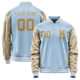 Custom Light Blue Light Khaki Jacket