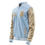 Custom Light Blue Light Khaki Jacket Jb0808250818251818