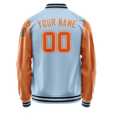 Custom Light Blue Orange Jacket Jb0808280817281817