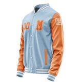 Custom Light Blue Orange Jacket Jb0808280818281818