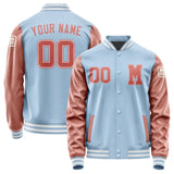 Custom Light Blue Copper Rose Jacket Jb0808290818291818