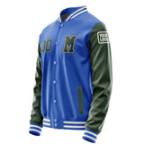 Custom Sky Blue Dark Green Jacket Jb0909060918061818