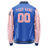 Custom Sky Blue Light Pink Jacket Jb0909210920211817