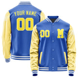 Custom Sky Blue Light Yellow Jacket