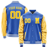 Custom Sky Blue Gold Jacket