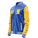 Custom Sky Blue Gold Jacket Jb0909300918301818