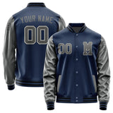 Custom Blue Dark Grey Jacket