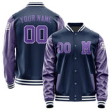 Custom Blue Light Purple Jacket Jb1010231018231818