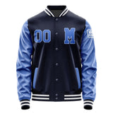 Custom Navy Sky Blue Jacket Jb1111091118091818