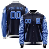 Custom Navy Sky Blue Jacket