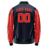 Custom Navy Orange Red Jacket Jb1111121105121817