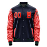 Custom Navy Orange Red Jacket Jb1111121105121817