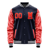 Custom Navy Orange Red Jacket Jb1111121118121818