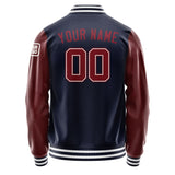 Custom Navy Crimson Red Jacket Jb1111151118151818