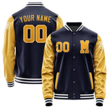 Custom Navy Yellow Jacket Jb1111191118191818