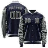 Custom Navy Dark Grey Jacket