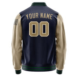 Custom Navy Light Khaki Jacket Jb1111251105251817