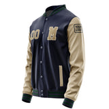 Custom Navy Light Khaki Jacket Jb1111251105251817