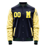 Custom Navy Light Yellow Jacket Jb1111261105261817