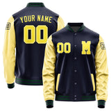 Custom Navy Light Yellow Jacket Jb1111261105261817