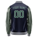 Custom Navy Blue Green Jacket Jb1111271118271818