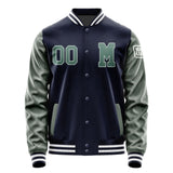 Custom Navy Blue Green Jacket Jb1111271118271818