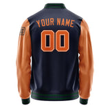 Custom Navy Orange Jacket Jb1111281105281817